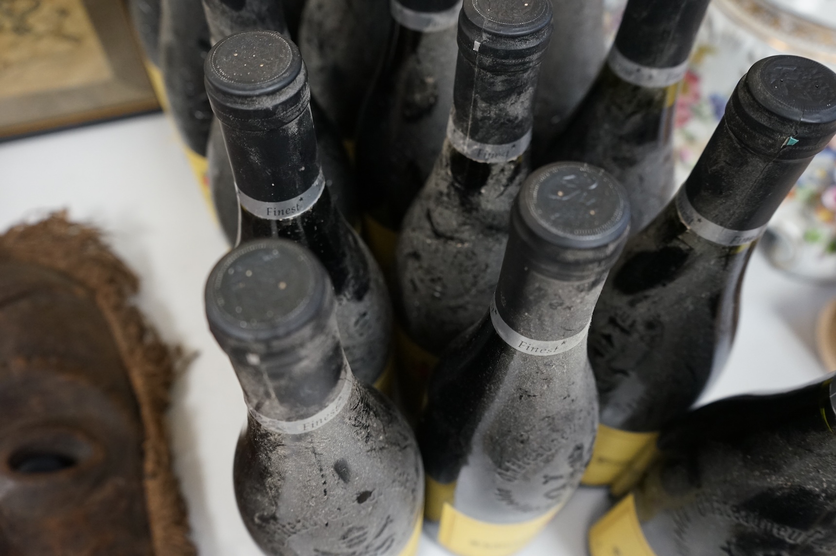 Eighteen bottles of Chateuneuf du Pape, bottled for Tesco, 2008 (13) and 2010 (5)